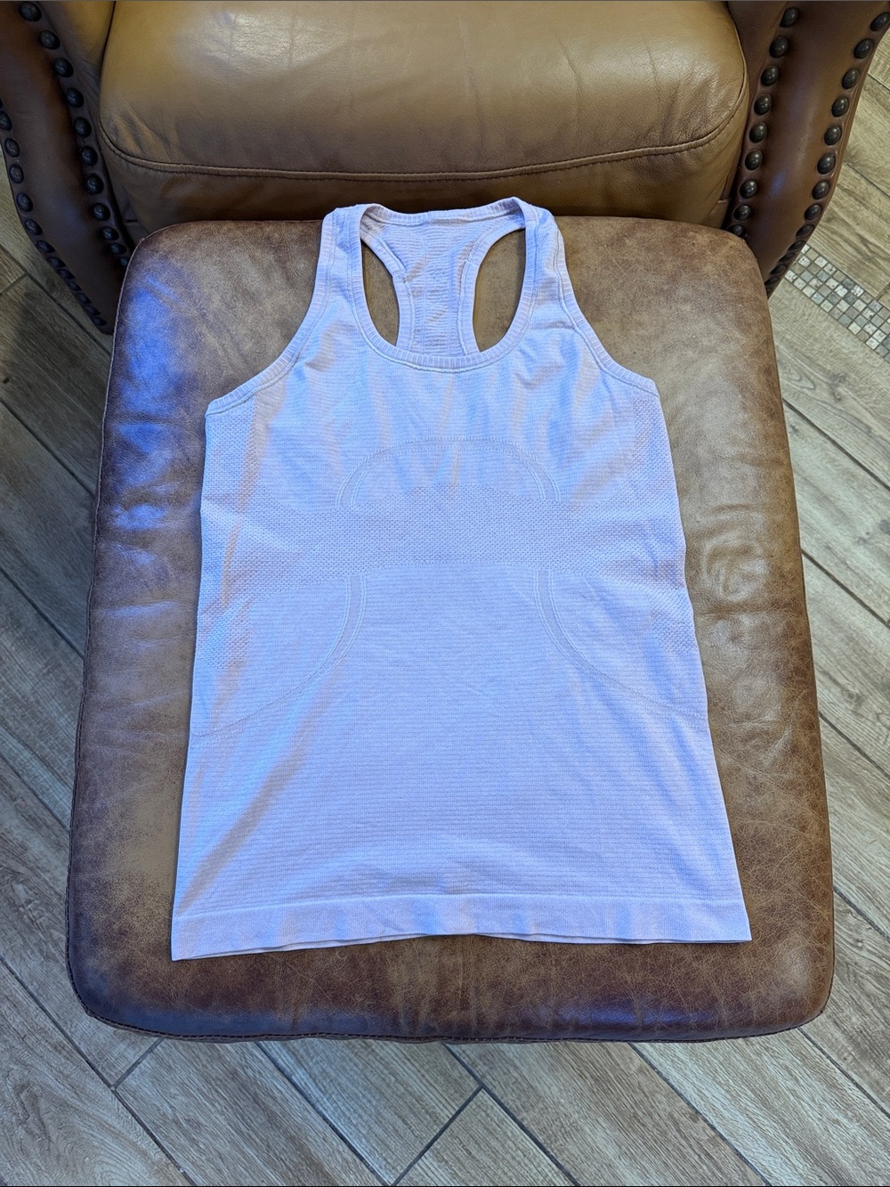Lululemon Run Swiftly Tech Racerback Sz 6 Blush Quartz Heathered Light Pink